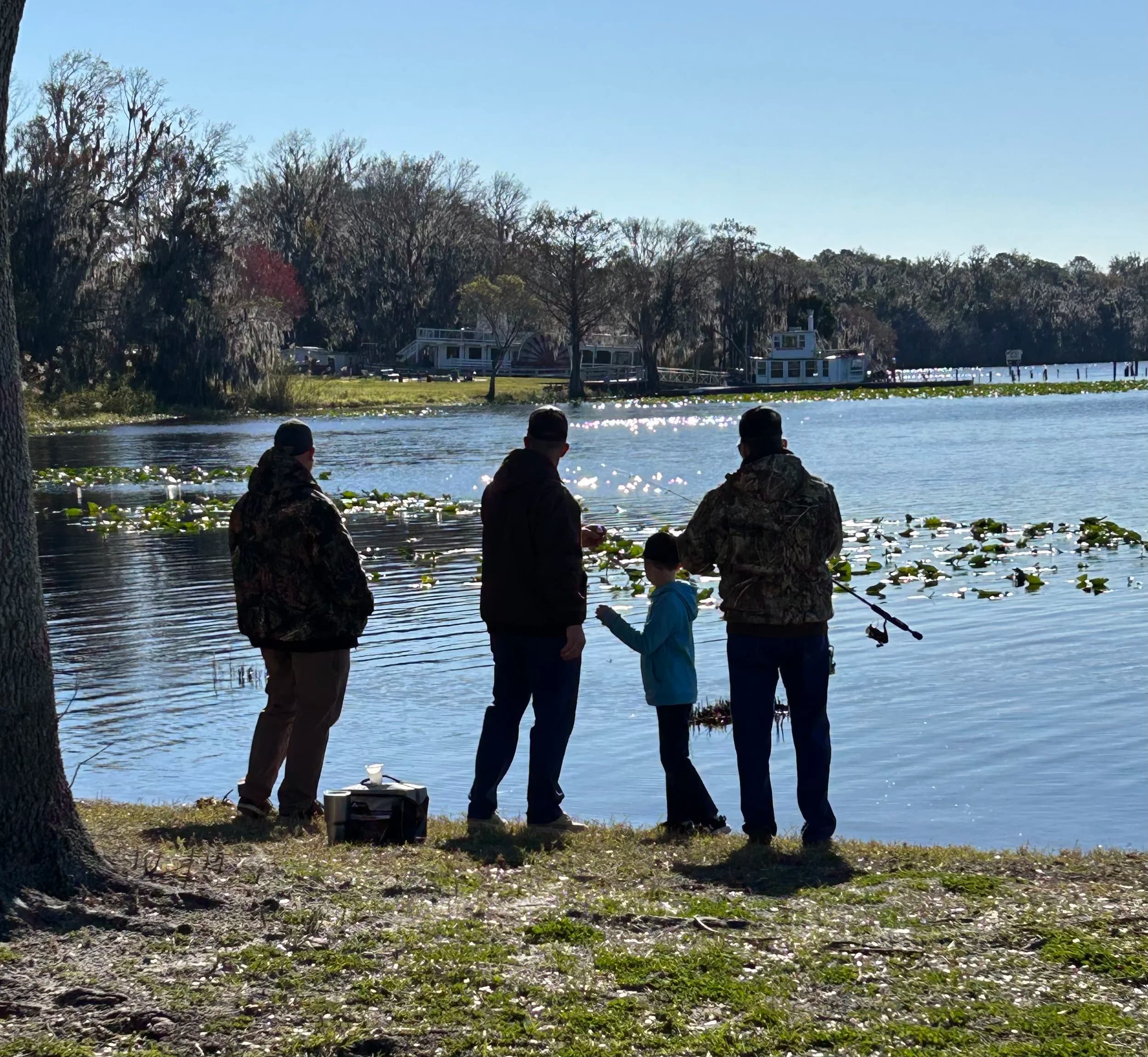 Kids Fish with a Deputy